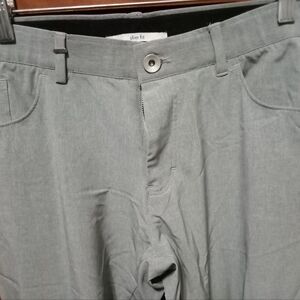 Calvin Klein Thin Gray Slim Fit Dress Pants - Light Gray